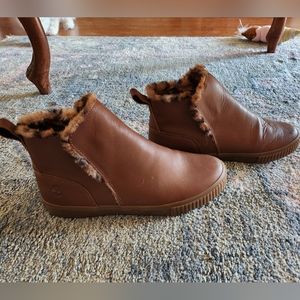 Women's Size 8.5 Brown Timberland Cheetah Skyla Bay Booties